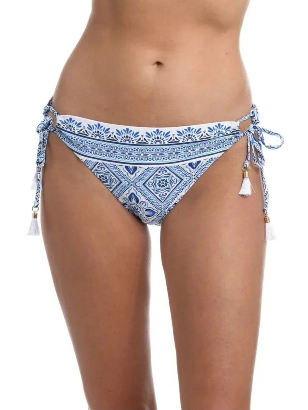 La Blanca Mediterranean Breeze Side Tie Swim  Hipster Bottom NWT Sz 16